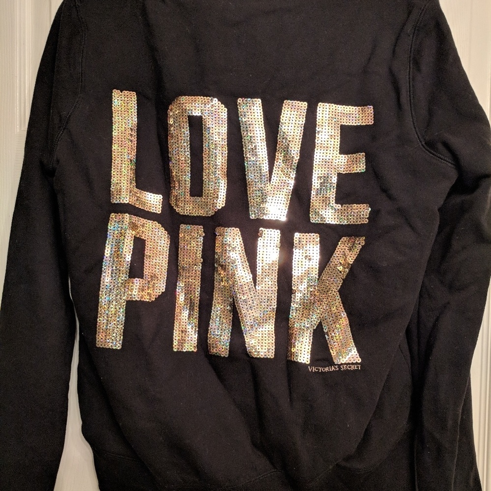 Victoria's Secret Pink fur zip up jacket